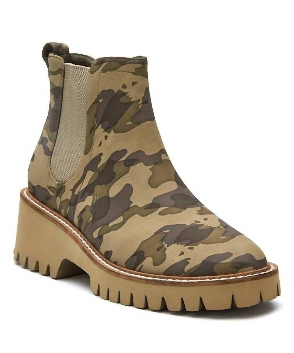 NEW MATISSE women's preston chelsea boots in camo